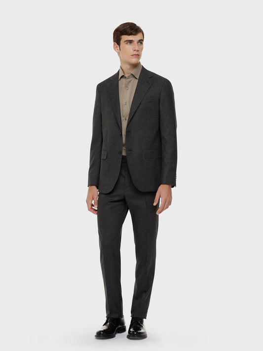 Caruso Menswear Abbigliamento Abito da Uomo Sartoriale  Abito aida monopetto in lana 130s marrone drop 7R total look