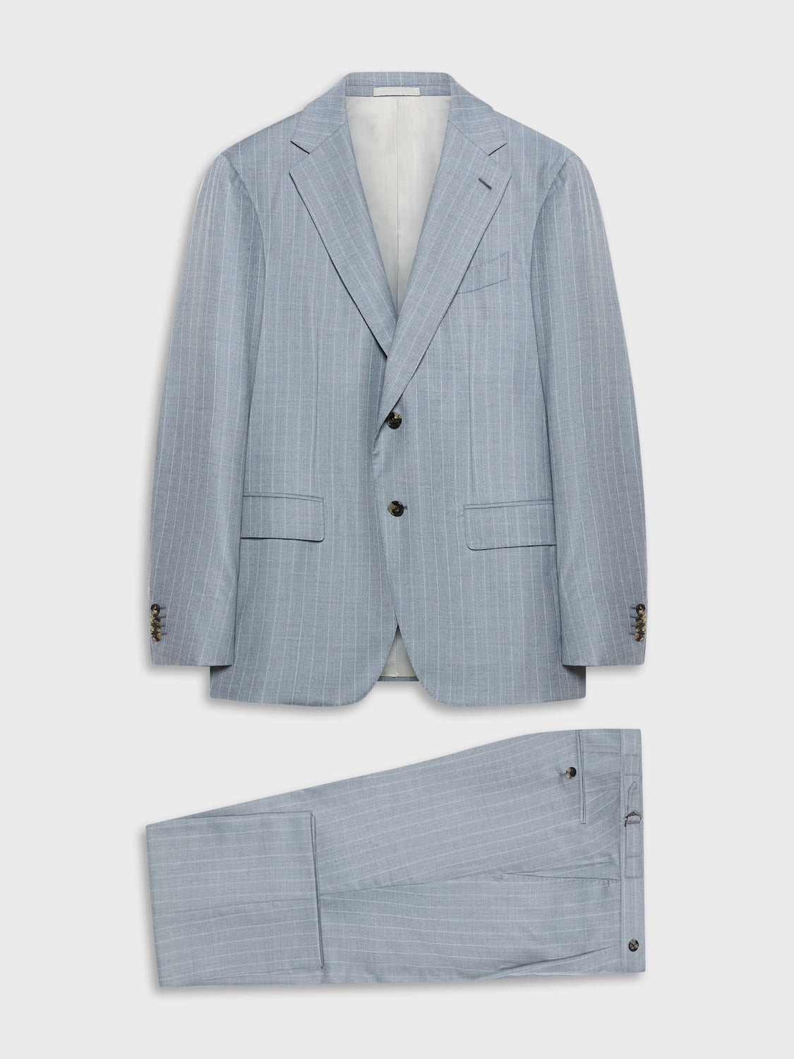 Caruso Menswear Abbigliamento Uomo Abiti Abito aida gessato in flanella di lana bluette look 2