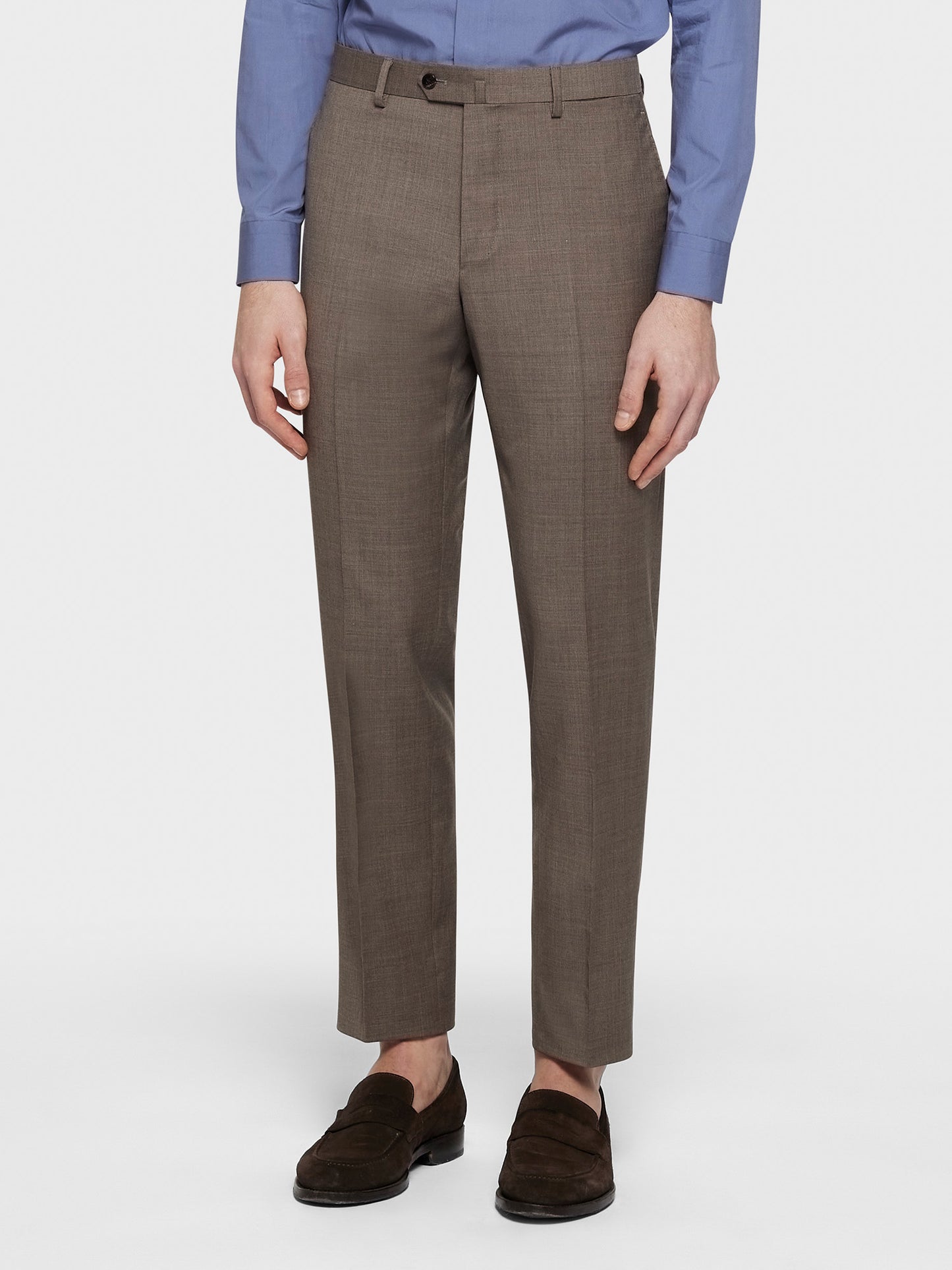 Caruso Menswear Abbigliamento Uomo Abito Aida in lana marrone indossato pantaloni