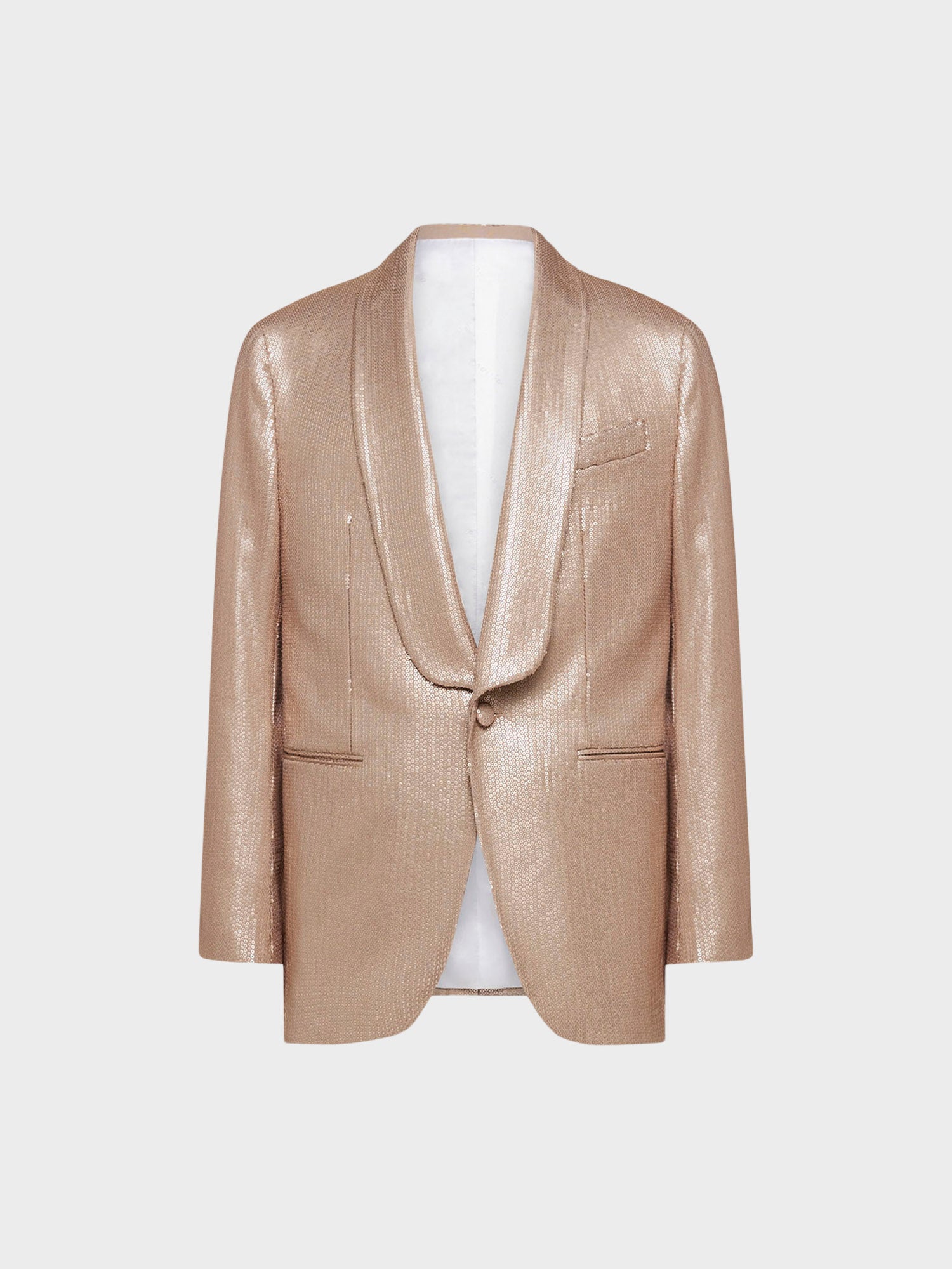 Caruso Menswear Abbigliamento Uomo Giacca aida in lana tecnica con paillettes rosa still