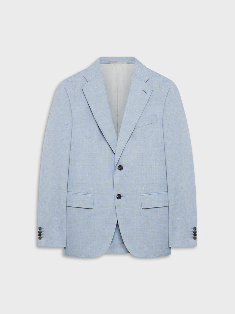 Caruso Menswear Abbigliamento Uomo Giacche Giacca aida in lana e seta azzurra look 1