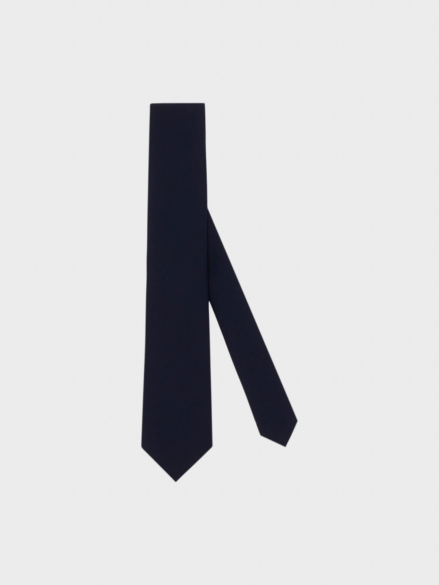 Caruso Menswear Abbigliamento Uomo Cravatta in lana tecnica blu