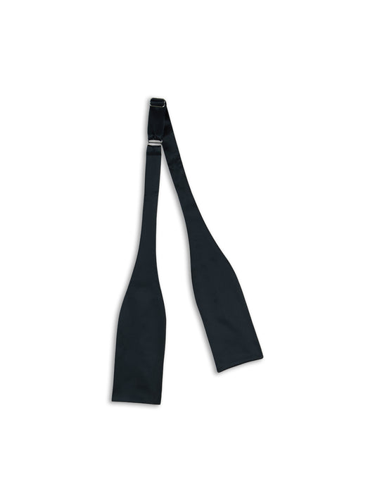 Self-tie bow tie in blue silk satin