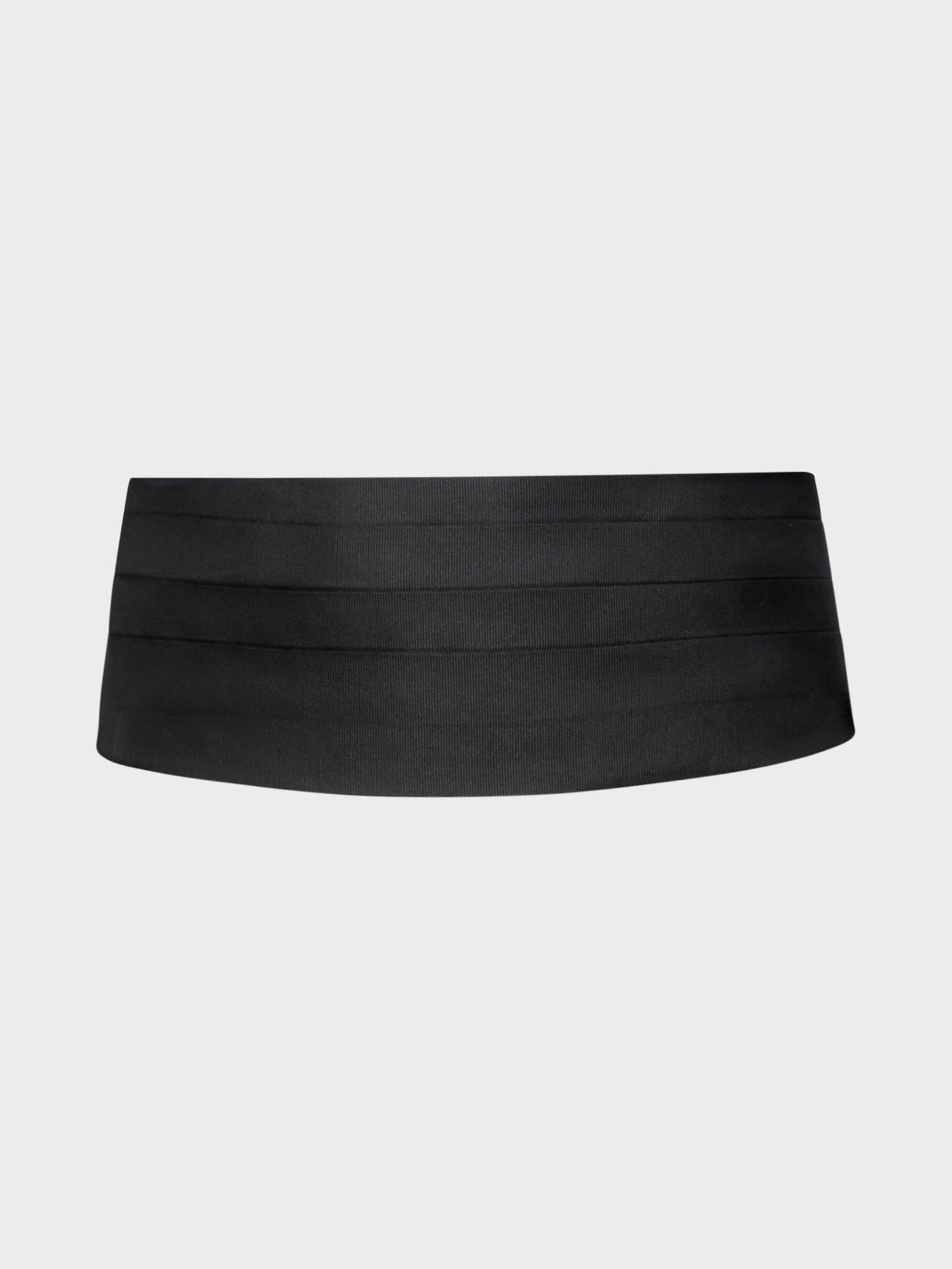 Caruso Menswear Abbigliamento Uomo Accessori Fascia smoking in raso accoppiato di seta nera look 1