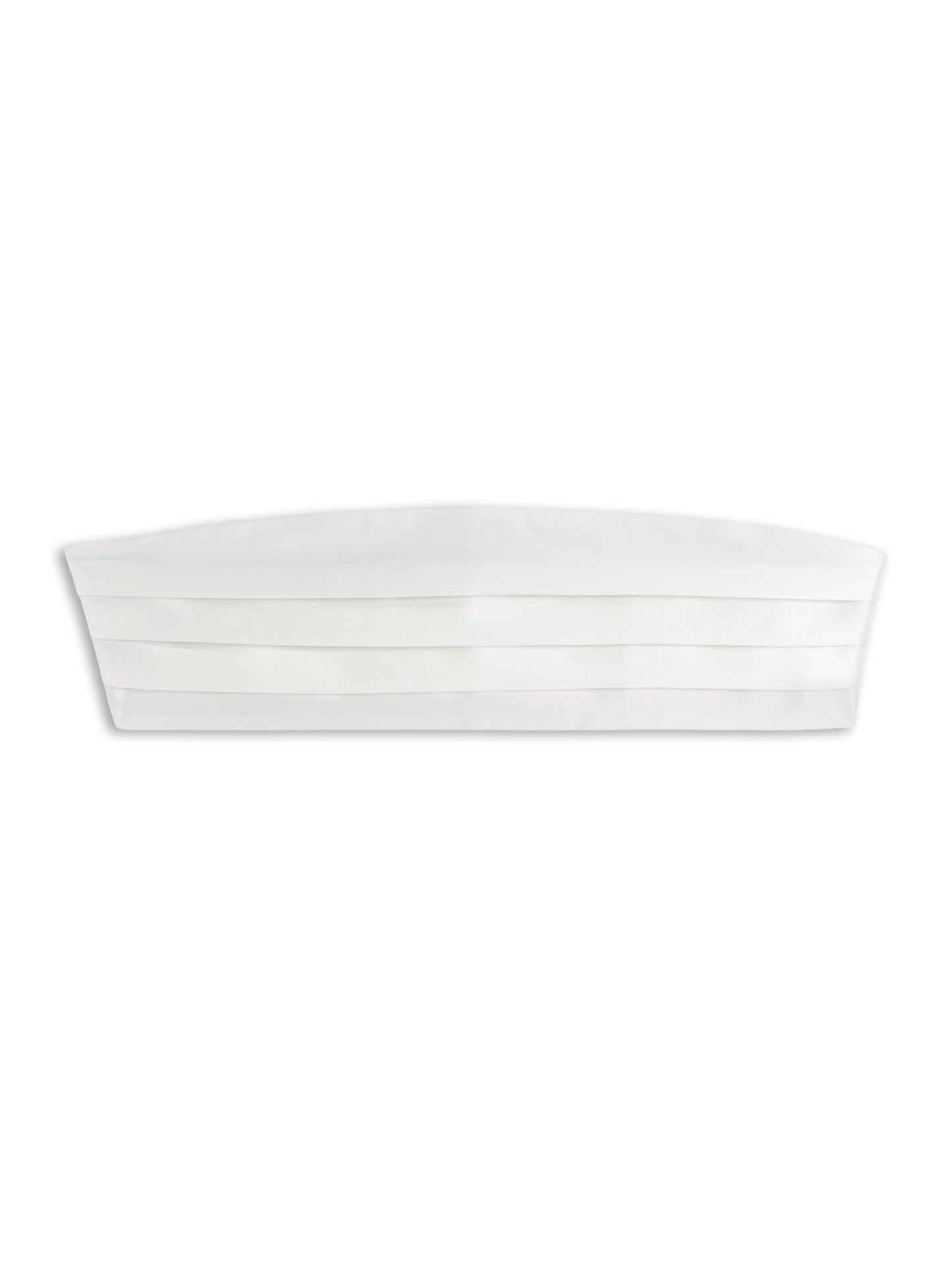 Cummerbund in white silk satin