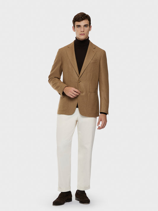 Caruso Menswear Abbigliamento Uomo Giacca butterfly in lana cashmere color cammello total look