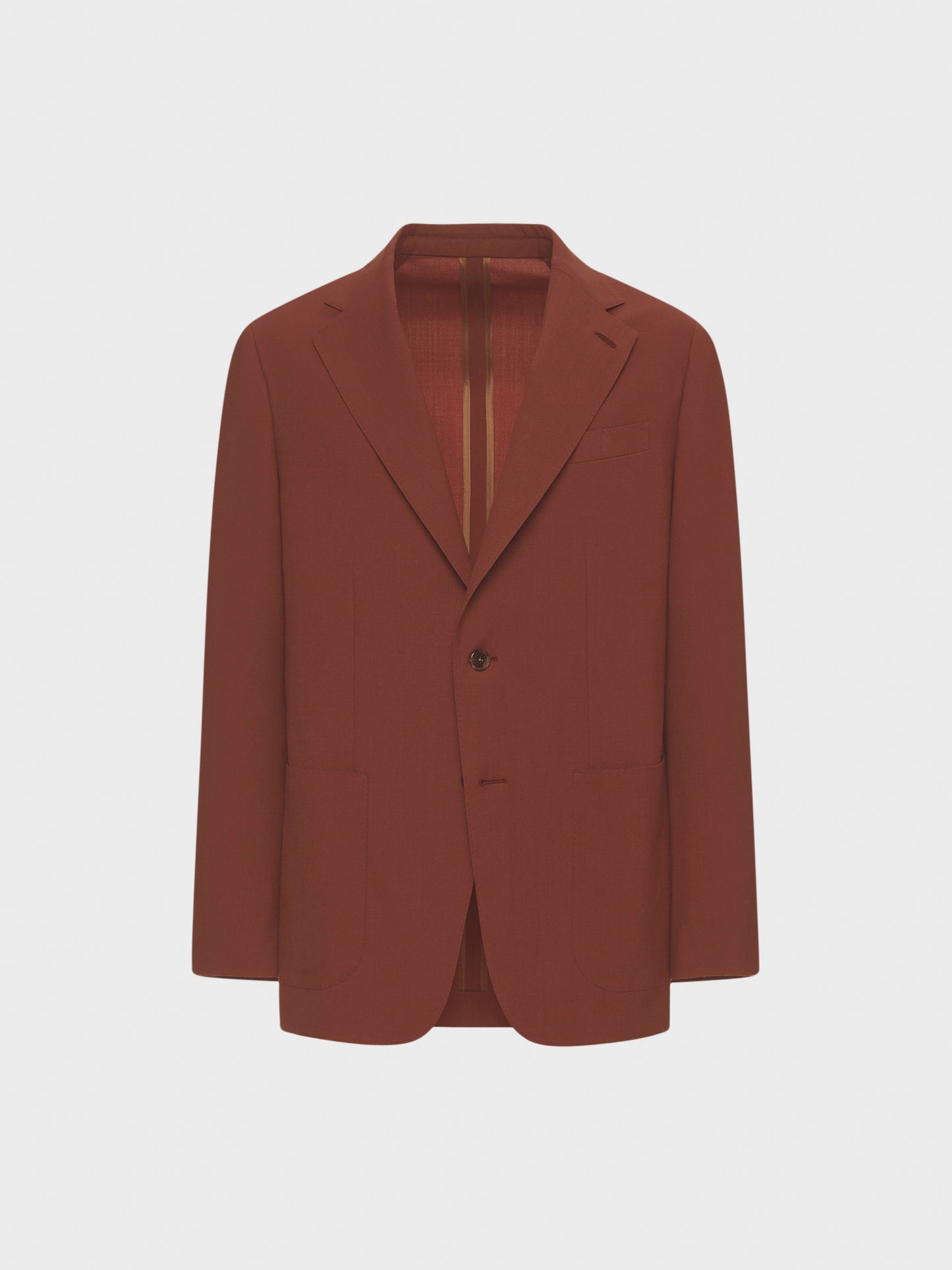 Caruso Menswear Abbigliamento Uomo Giacca butterfly in lana ruggine still