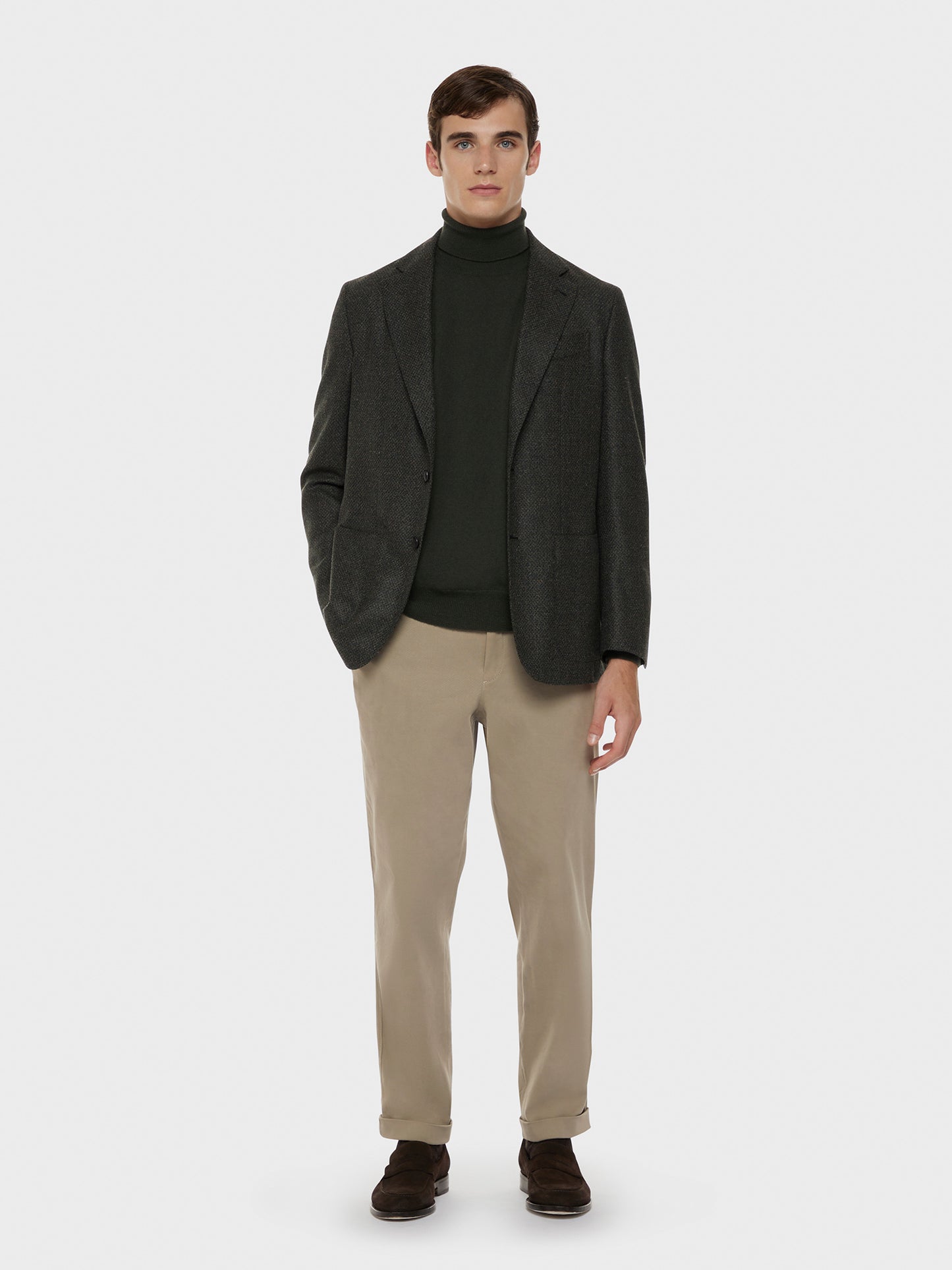Caruso Menswear Abbigliamento Uomo Giacca butterfly boucle verde total look