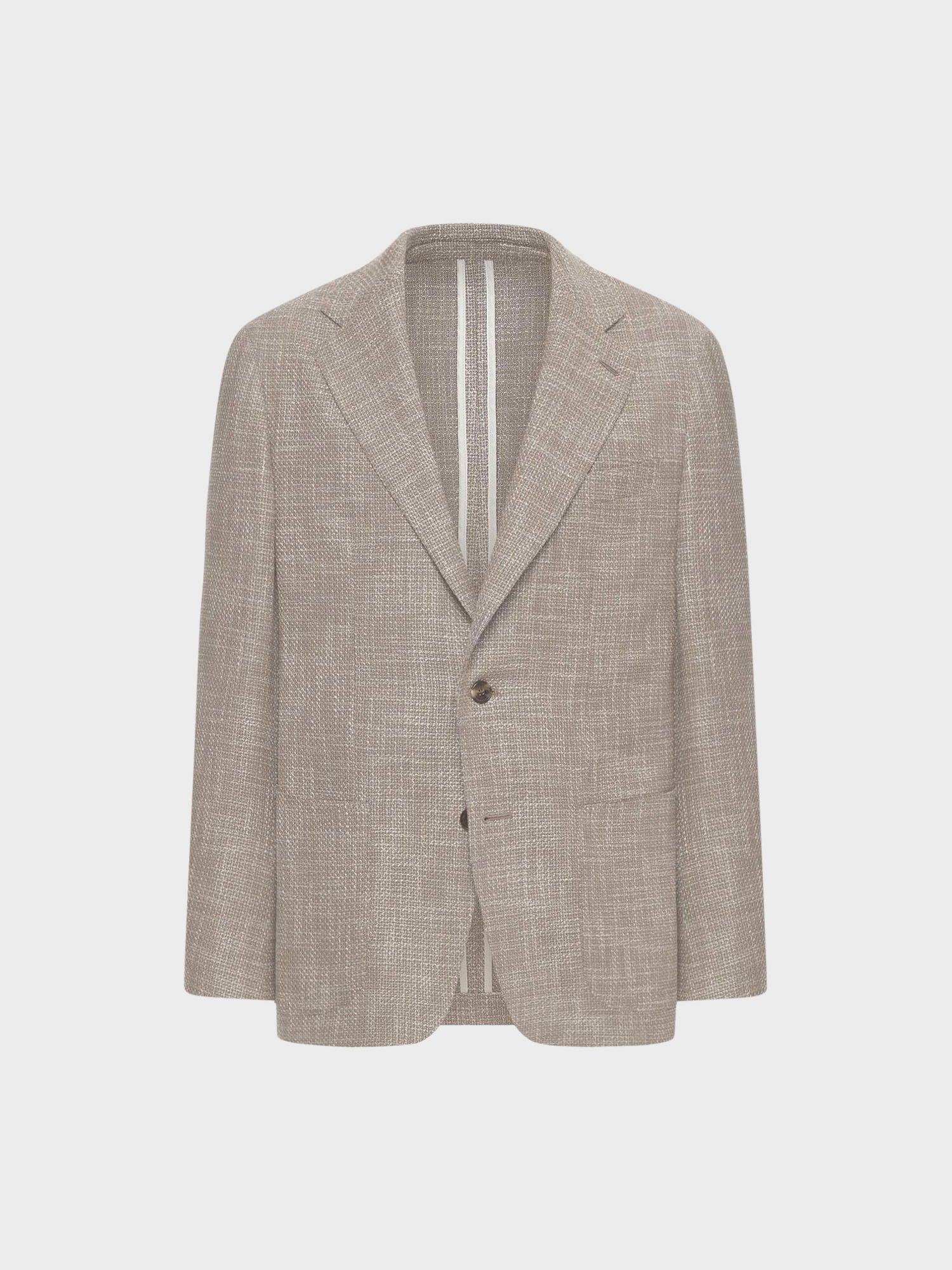 Caruso Menswear Abbigliamento Uomo Giacca butterfly in lana, seta e lino beige still
