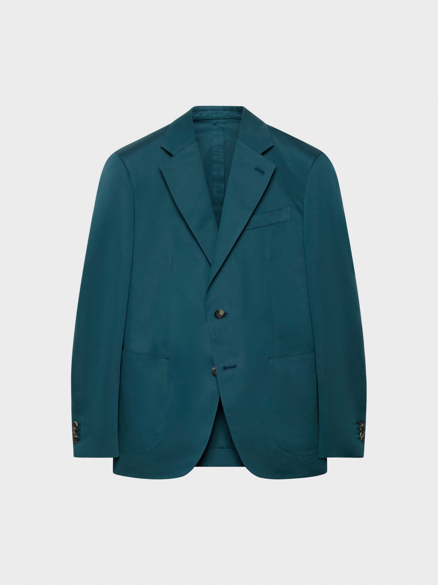 Caruso Menswear Abbigliamento Uomo Giacche Giacca butterfly monopetto in cotone e seta verde look 2