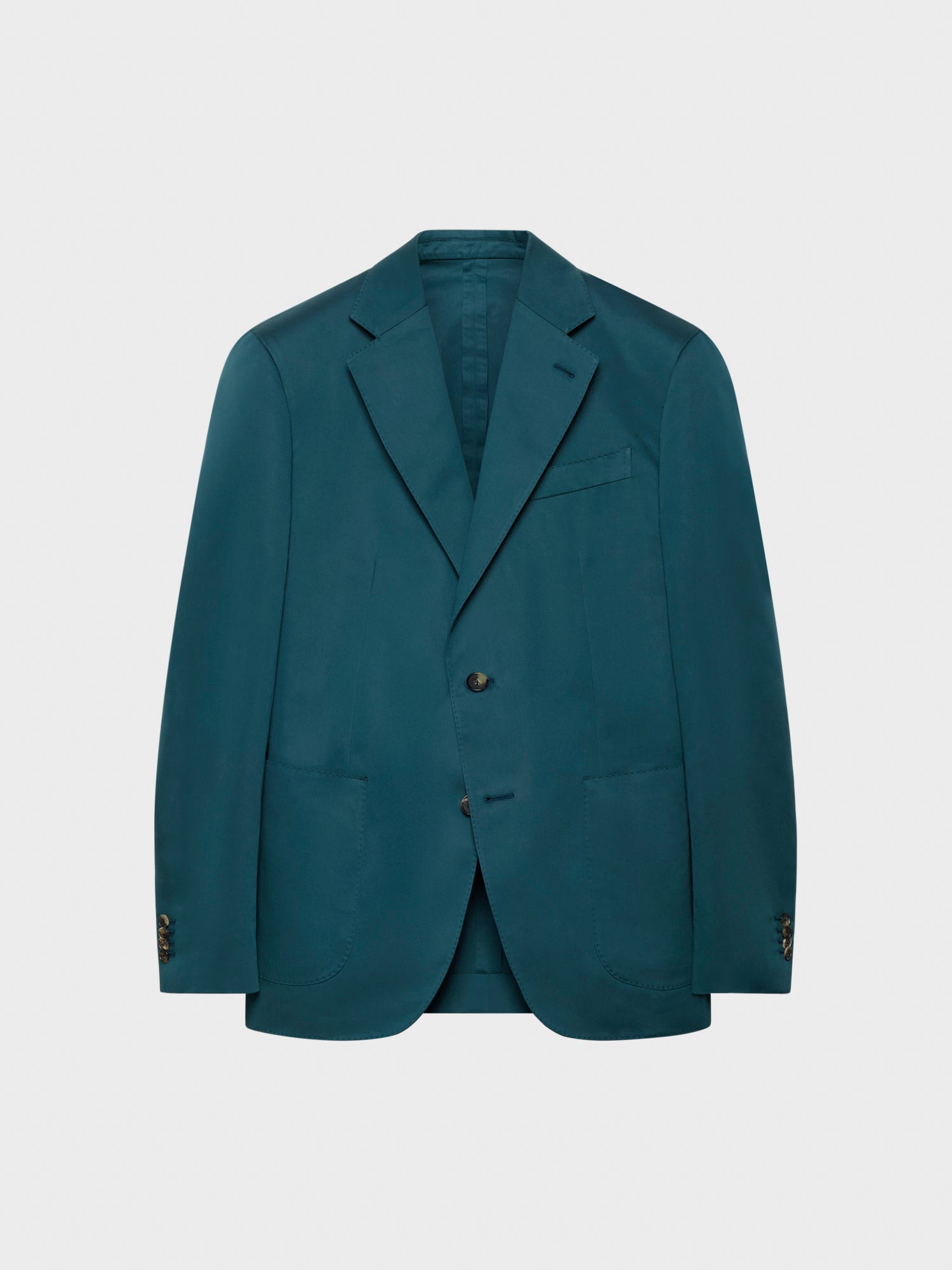 Caruso Menswear Abbigliamento Uomo Giacche Giacca butterfly monopetto in cotone e seta verde look 2