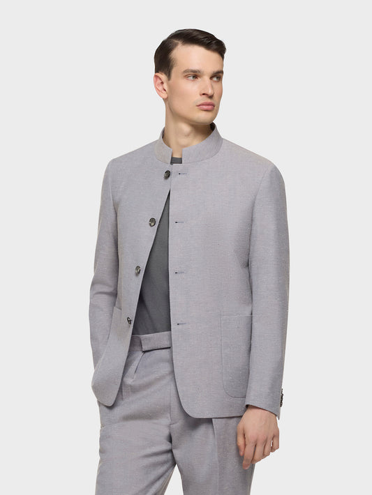 Caruso Menswear Abbigliamento Uomo Giacche Giacca favorita in lana cotone seta bluette look 3