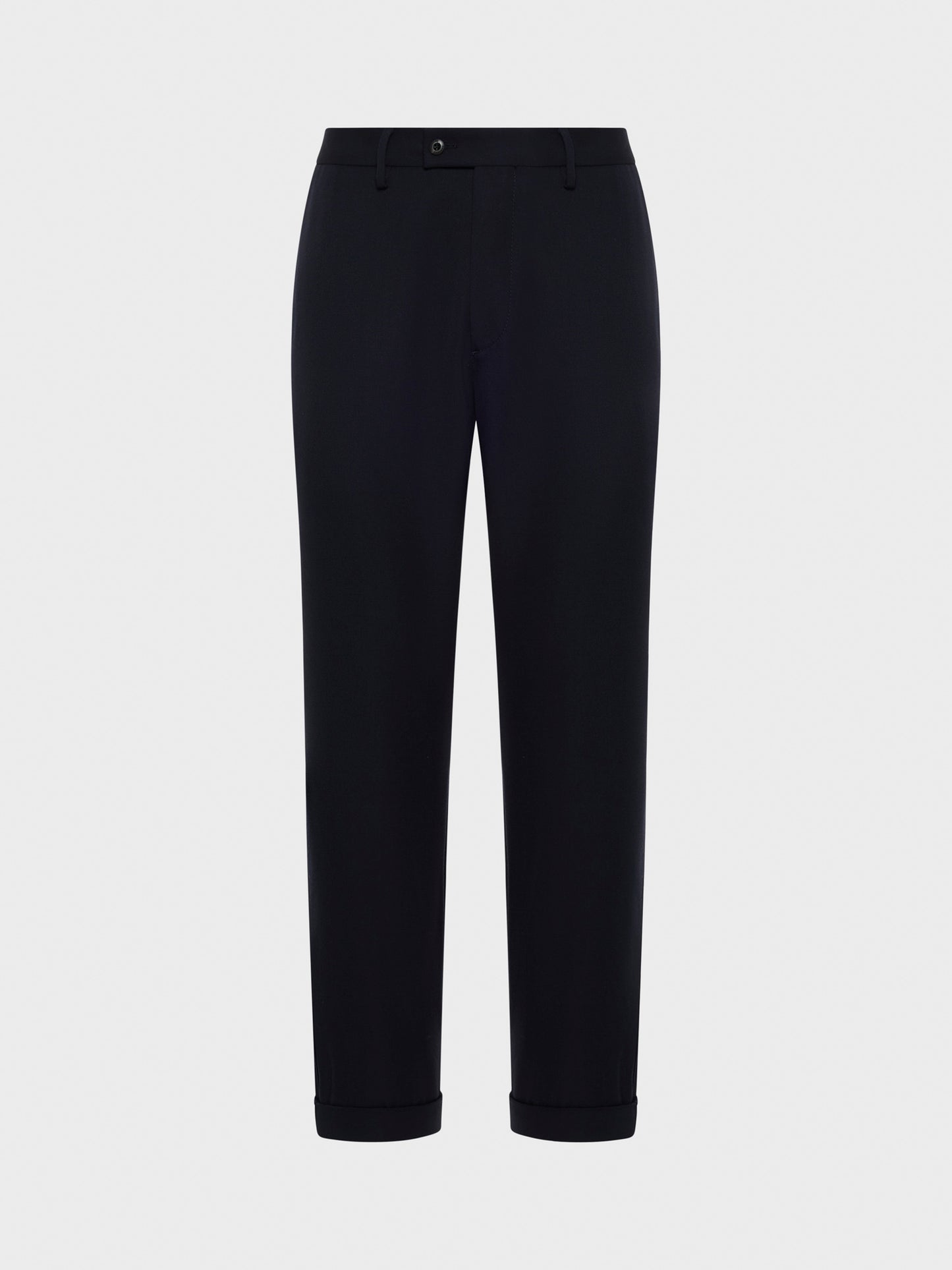 Caruso Menswear Abbigliamento Uomo Pantalone in lana e tessuto tecnico blu still