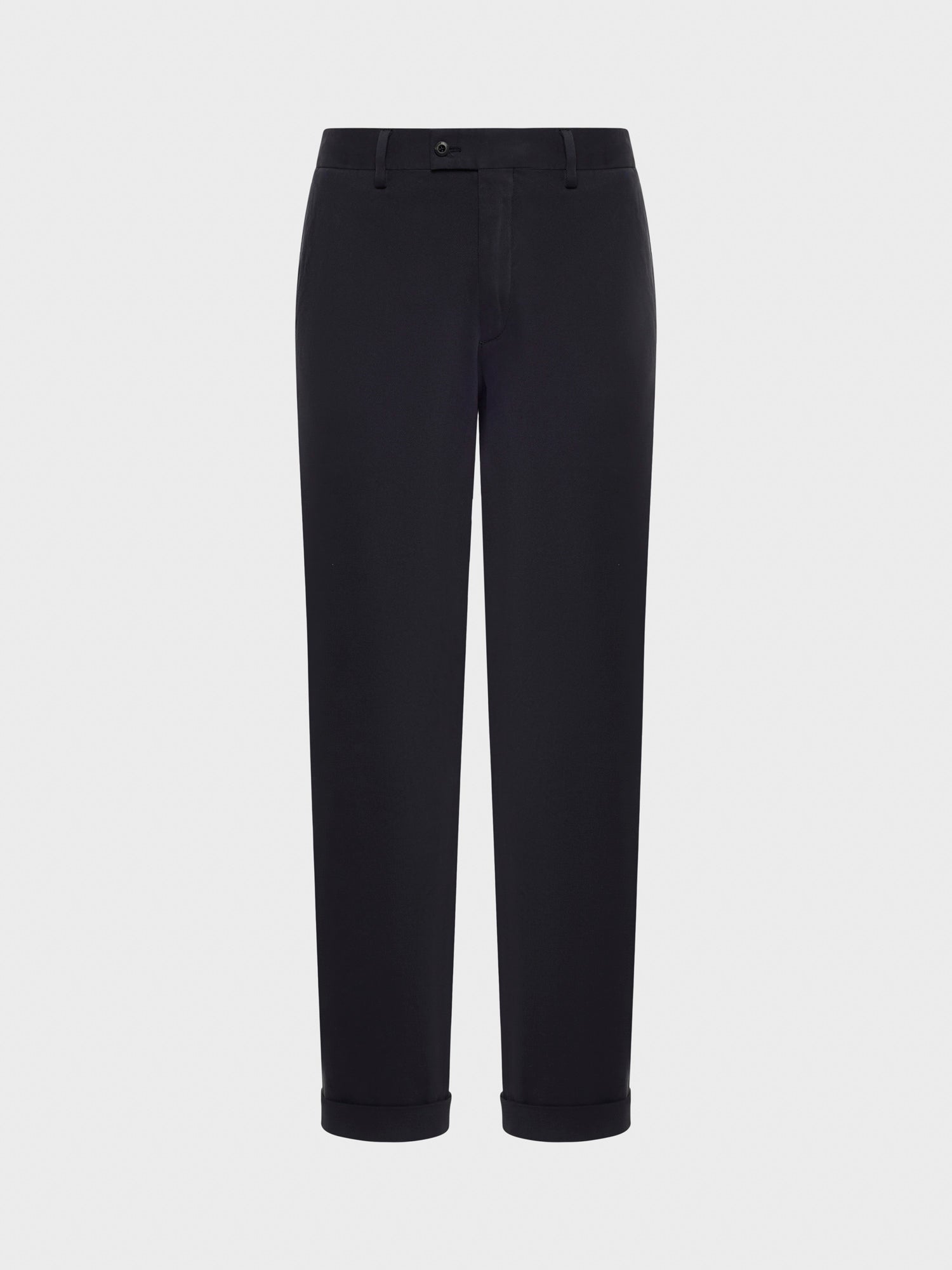 Caruso Menswear Abbigliamento Uomo Pantalone in cotone stretch blu still
