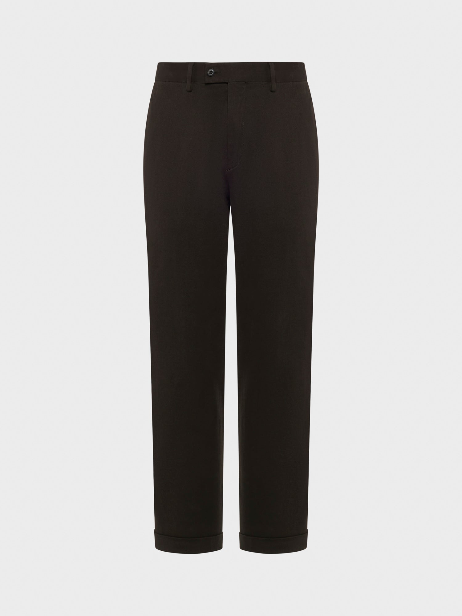 Caruso Menswear Abbigliamento Uomo Pantalone in cotone stretch marrone still