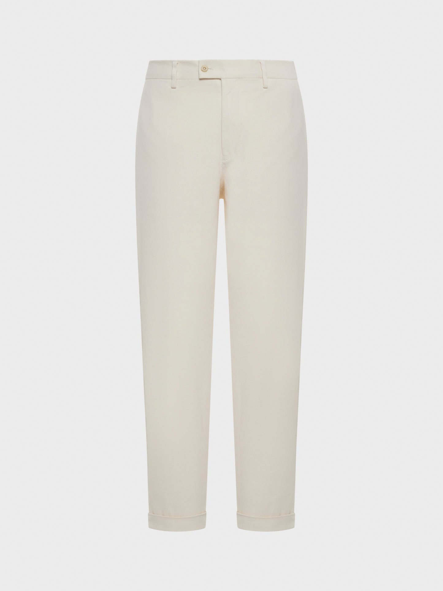 Caruso Menswear Abbigliamento Uomo Pantalone in cotone stretch bianco still