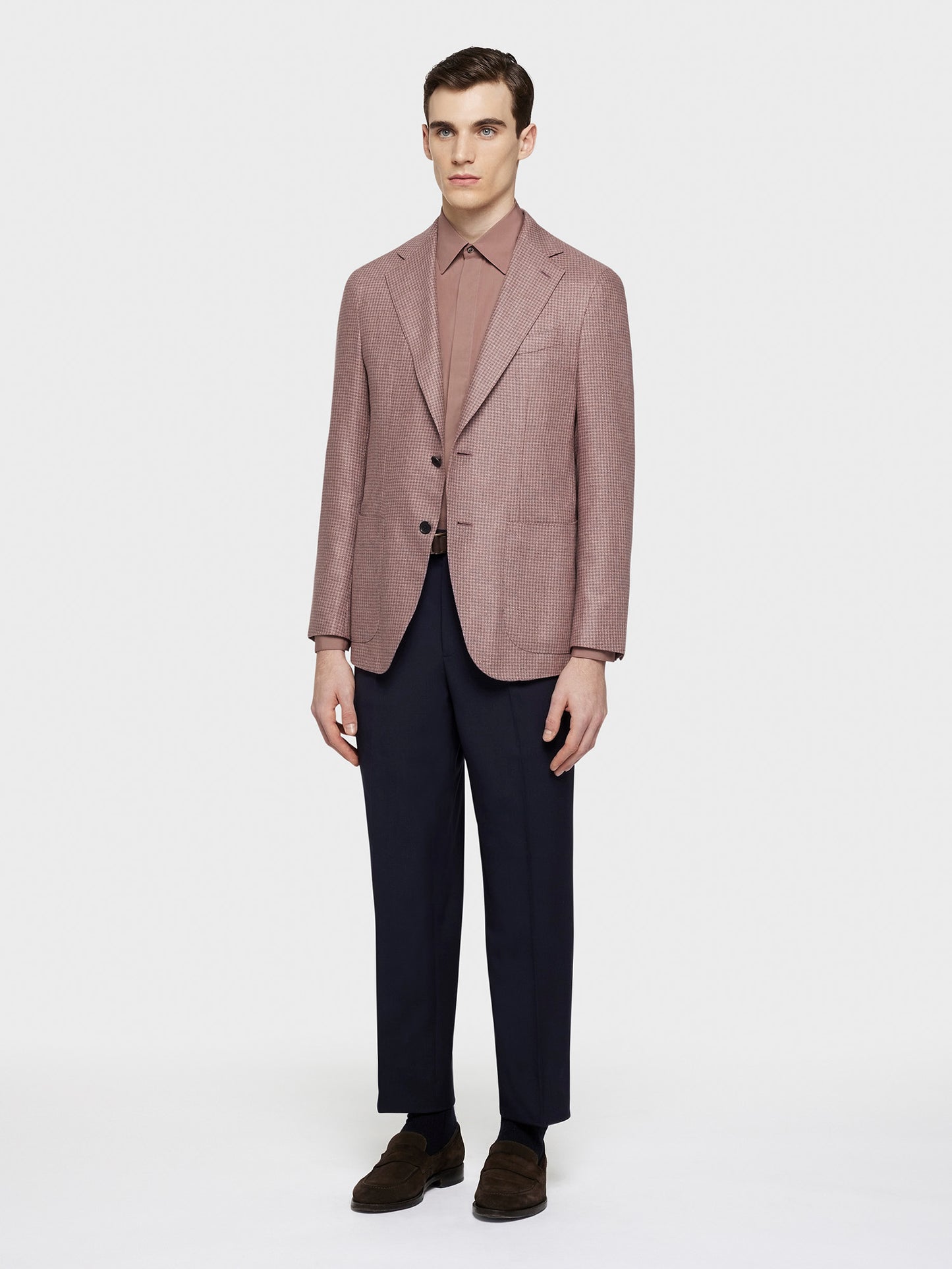 Caruso Menswear Abbigliamento Uomo Pantalone in lana blu total look
