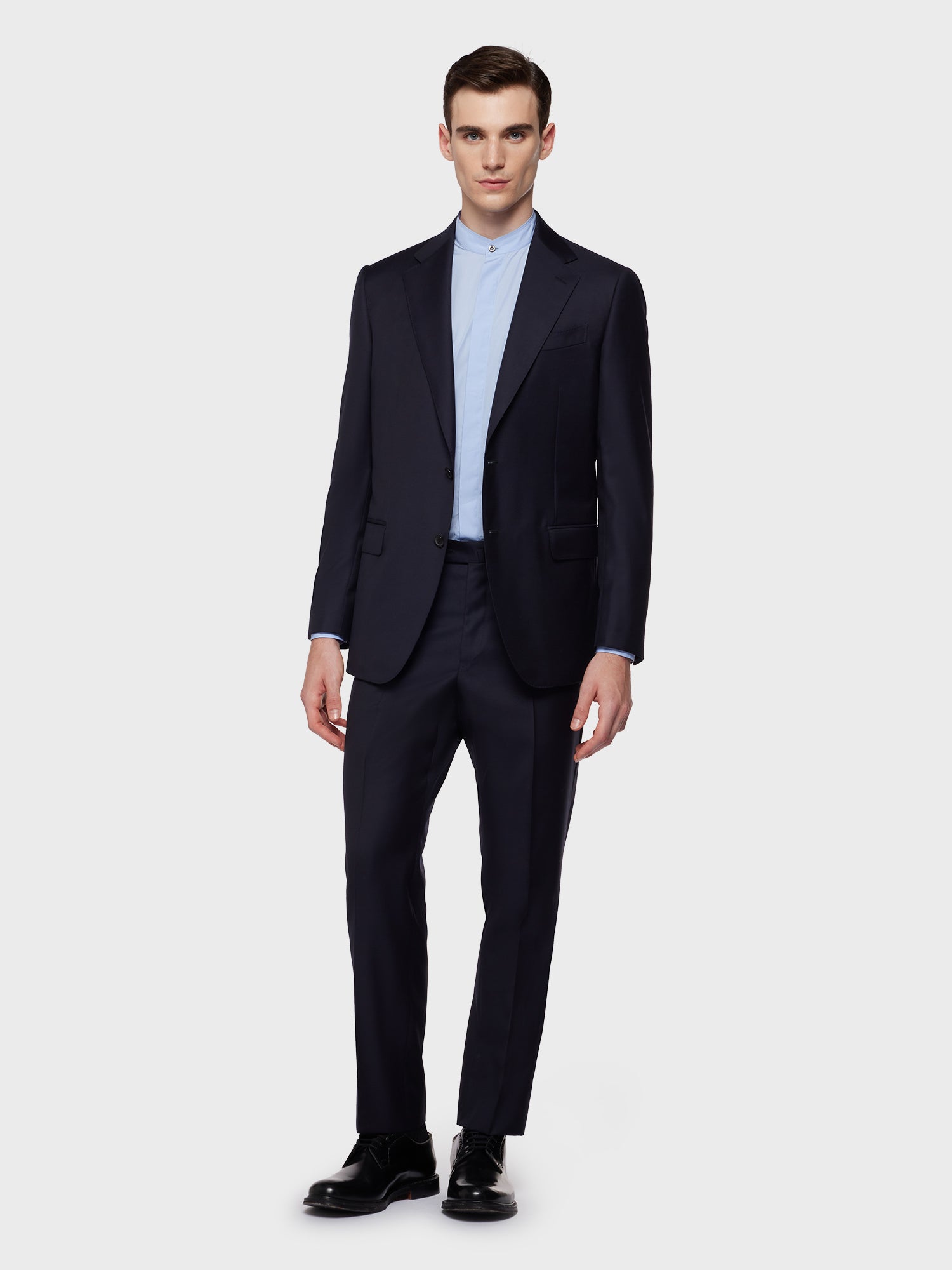 Caruso Menswear Abbigliamento Uomo Abiti Abito norma monopetto di lana 130s blu look 2