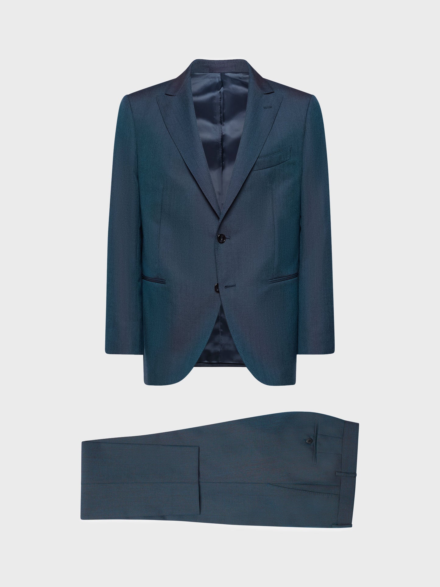 Caruso Menswear Abbigliamento Uomo Abito norma in lana mohair verde still