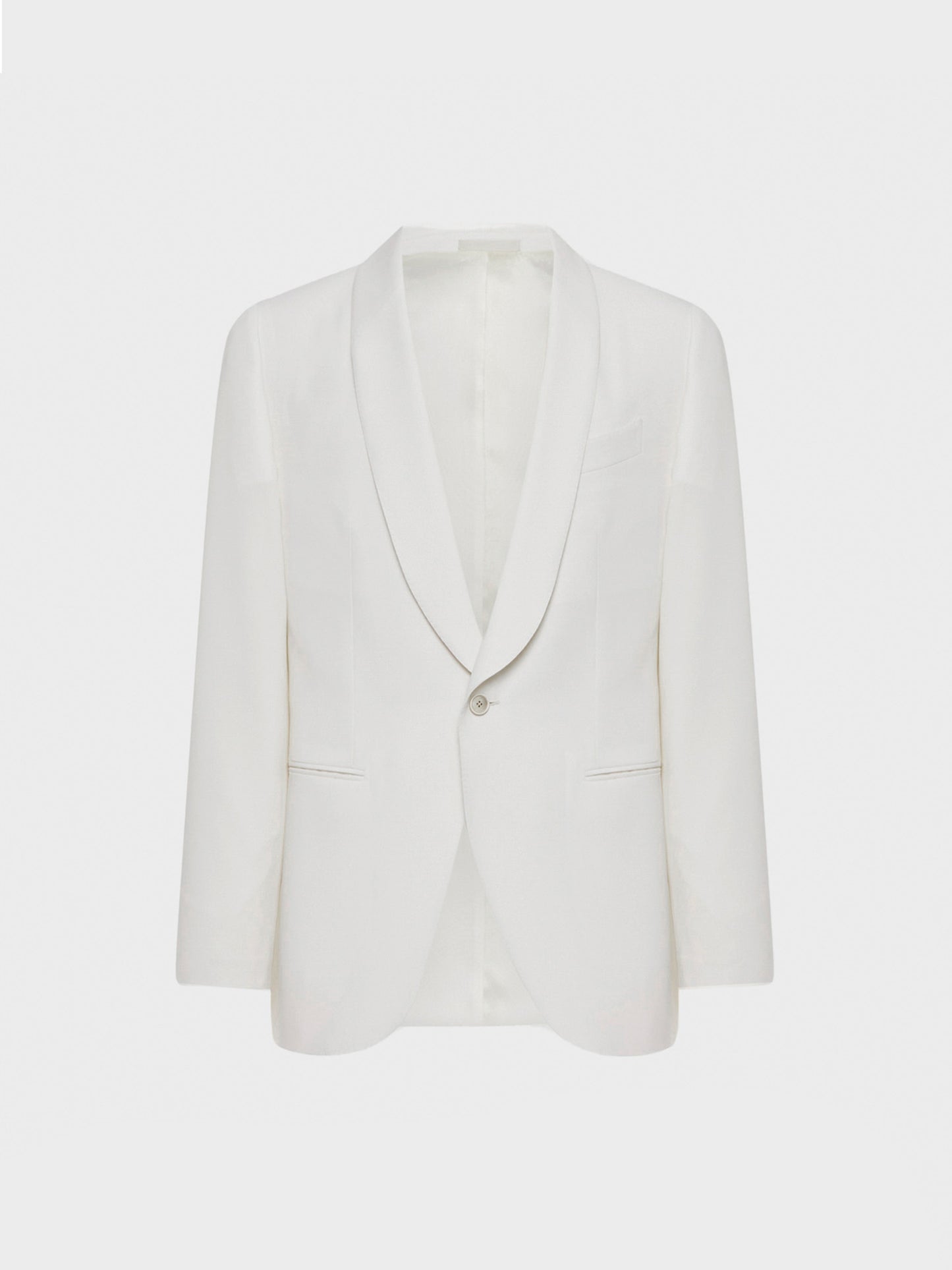 Caruso Menswear Abbigliamento Uomo Giacche Giacca norma in lana bianco look 1
