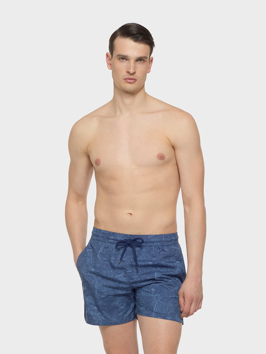 Caruso Menswear Abbigliamento Uomo Poliestere in cotone blu look 3