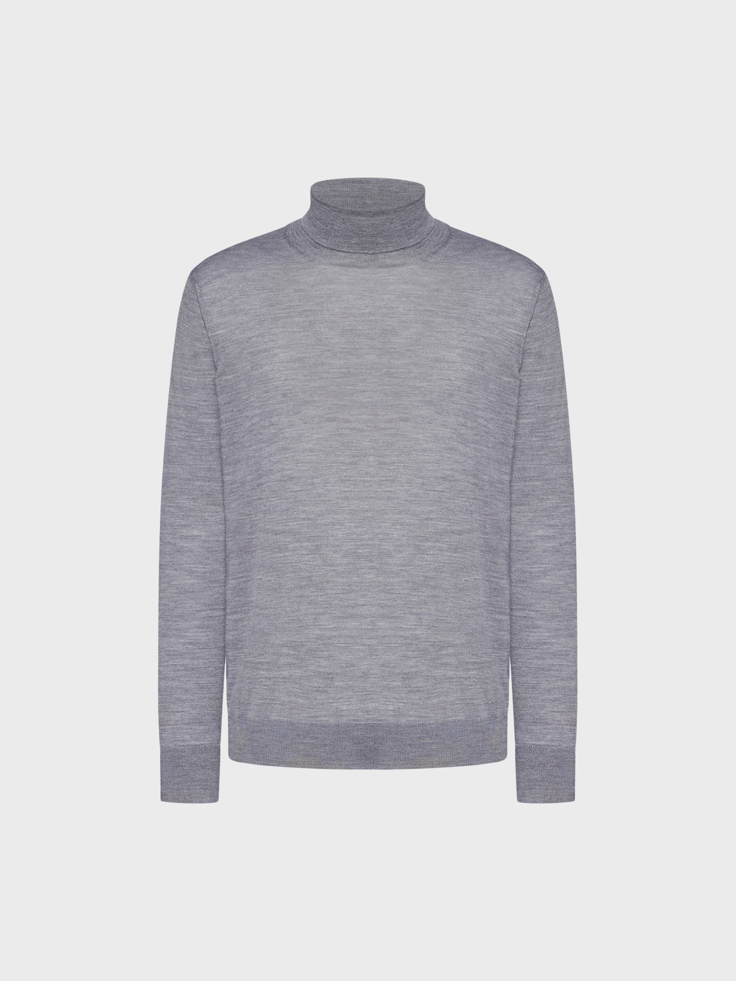 Caruso Menswear Abbigliamento Uomo Dolcevita in lana, seta e cashmere grigio still