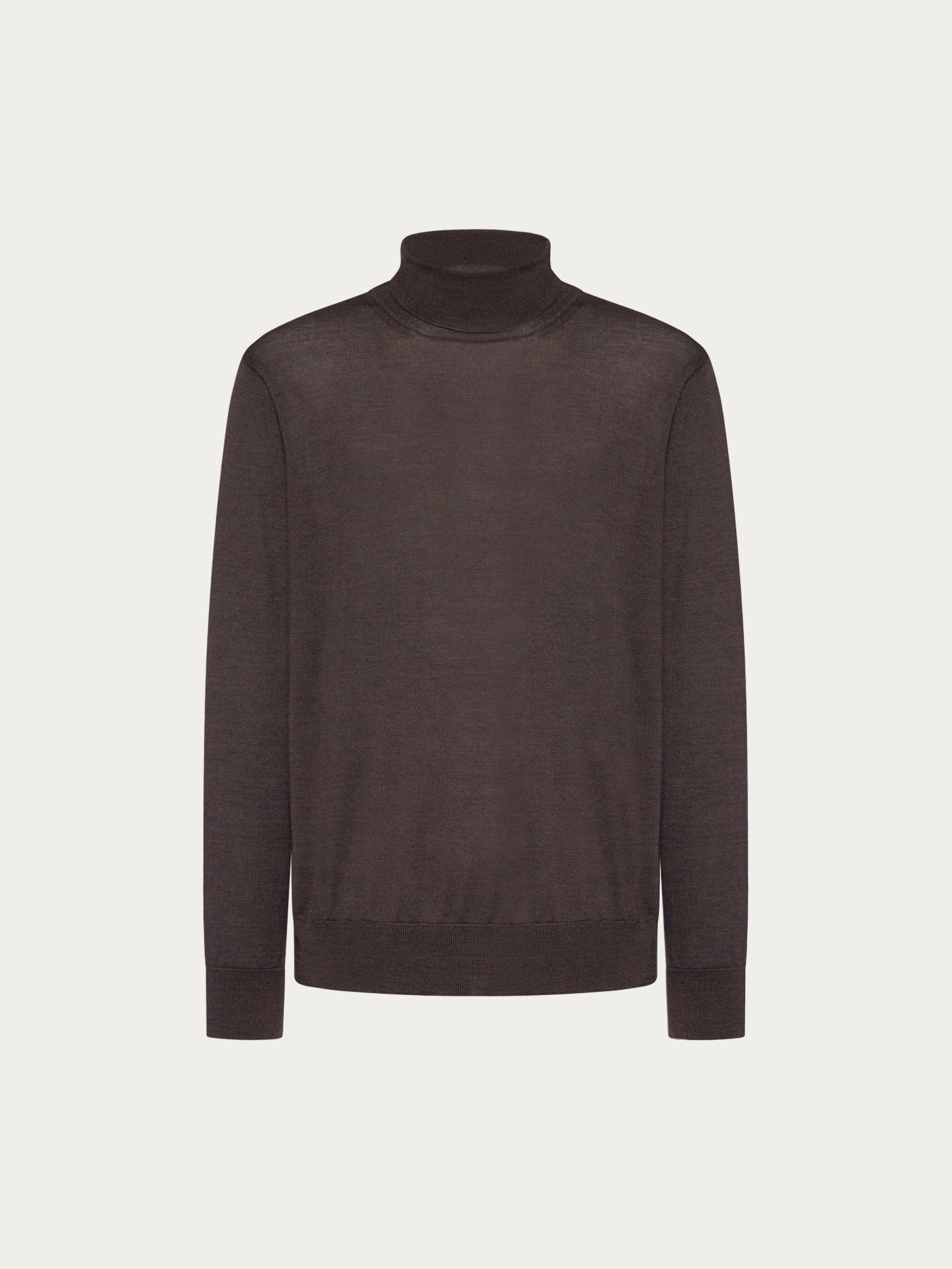 Caruso Menswear Abbigliamento Uomo Dolcevita in lana, seta e cashmere marrone still