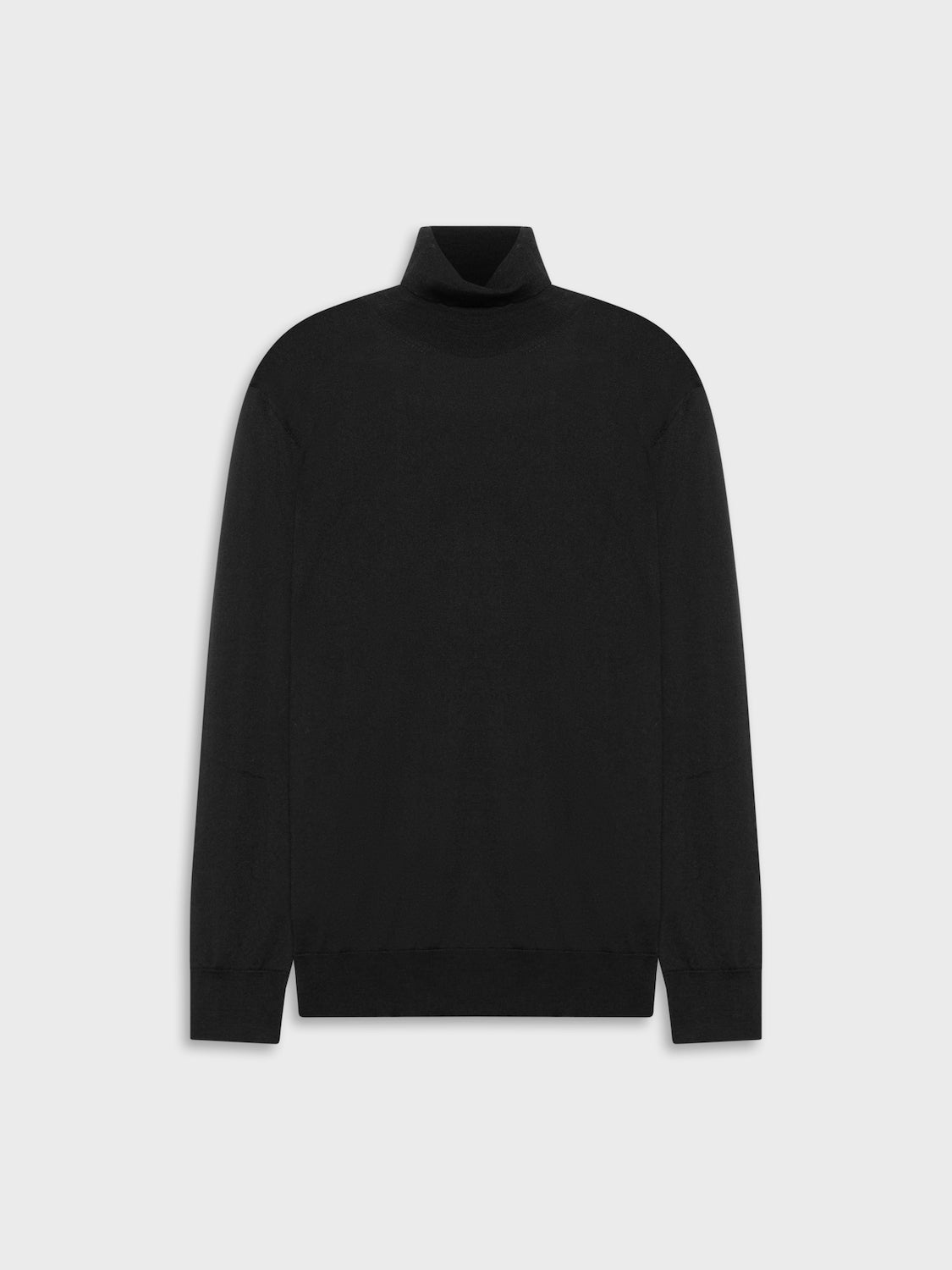 Caruso Menswear Abbigliamento Uomo Maglieria Dolcevita in lana, seta e cashmere nero look 2