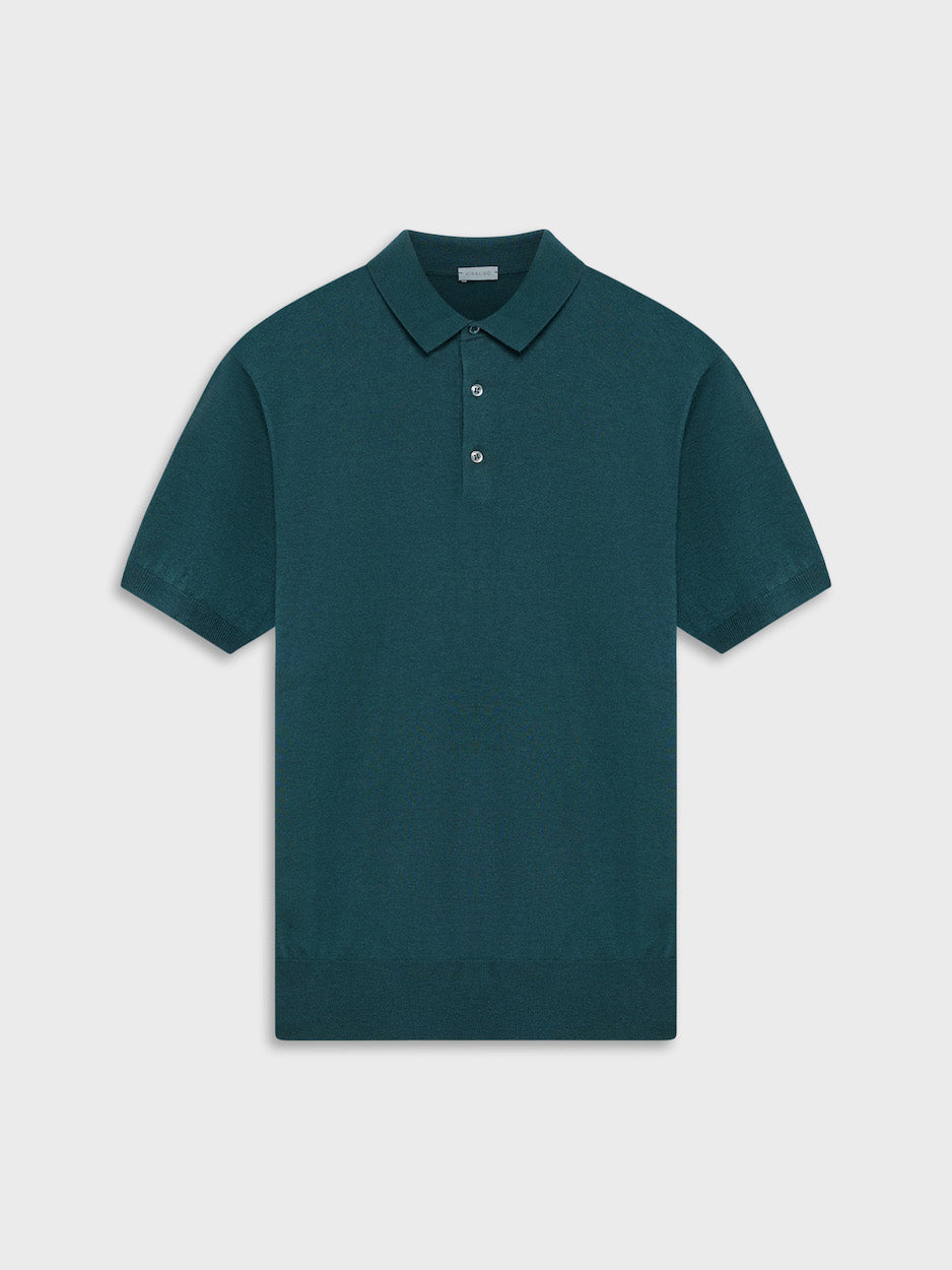 Caruso Menswear Abbigliamento Uomo Polo Polo a maniche corte in cotone verde look 1