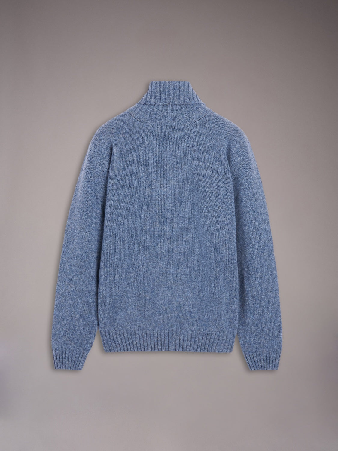 Dolcevita in lana Shetland blu