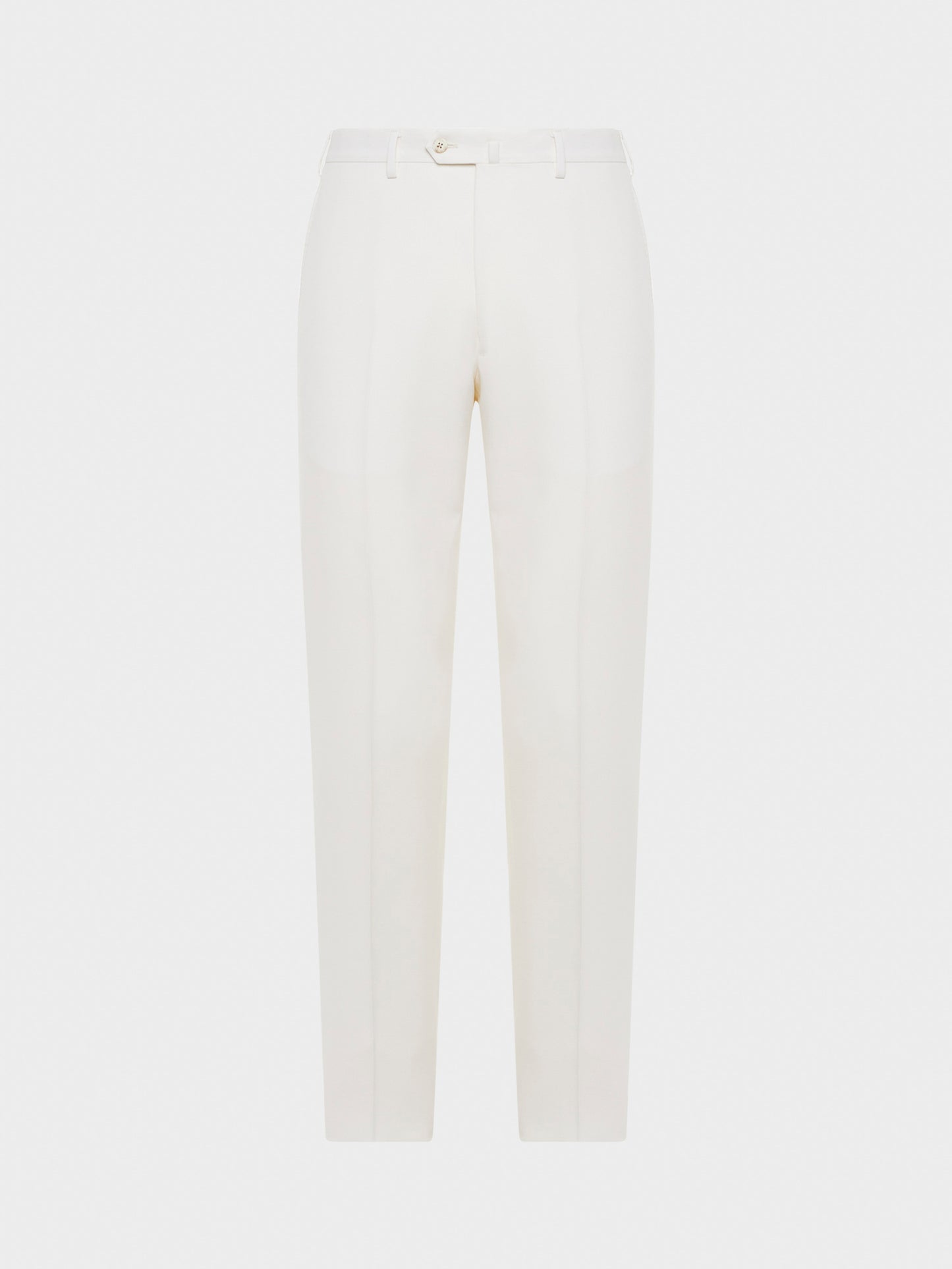 Caruso Menswear Abbigliamento Uomo Pantaloni slim fit in lana bianco still