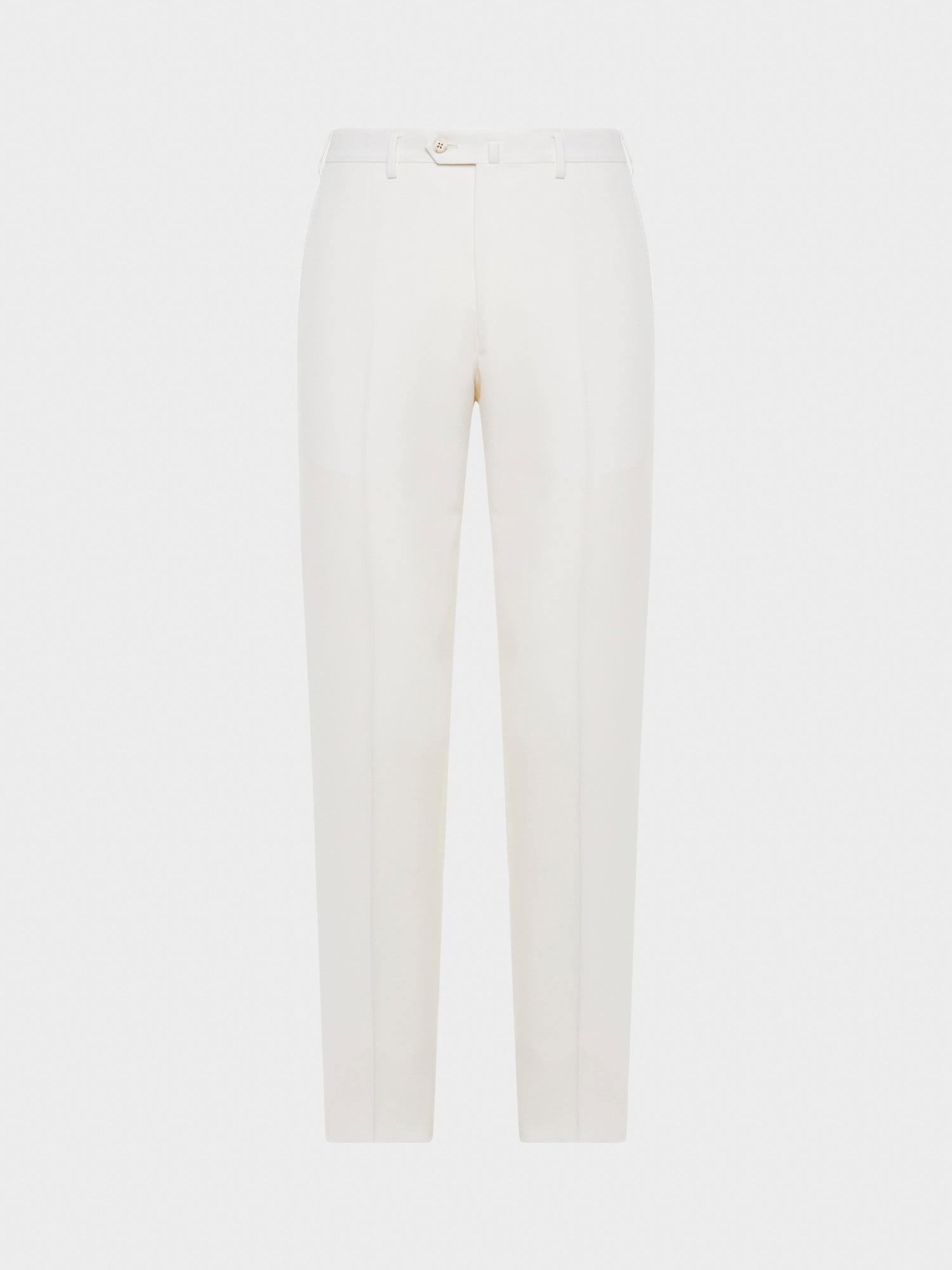 Caruso Menswear Abbigliamento Uomo Pantaloni slim fit in lana bianco still