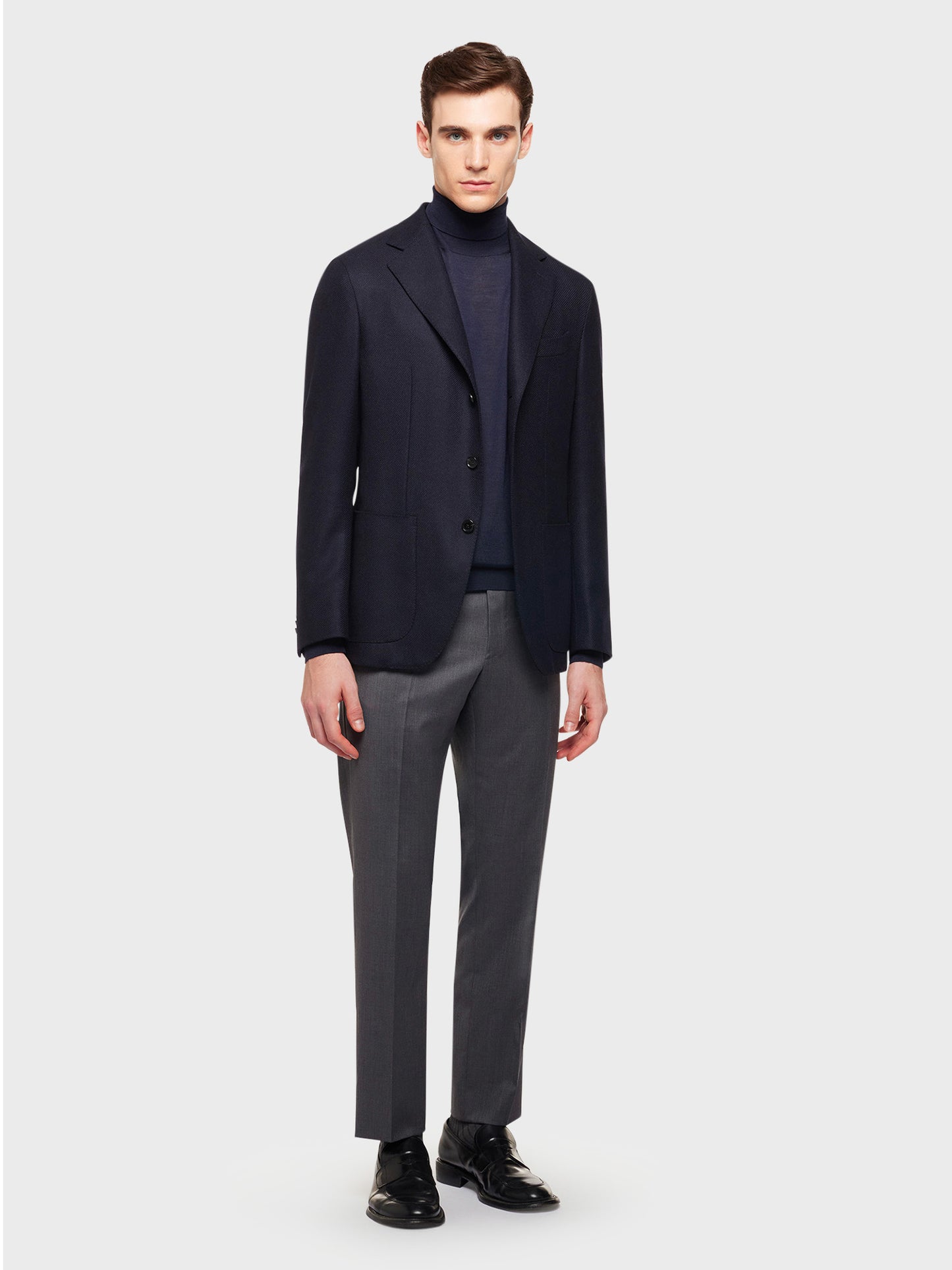 Grey wool trousers