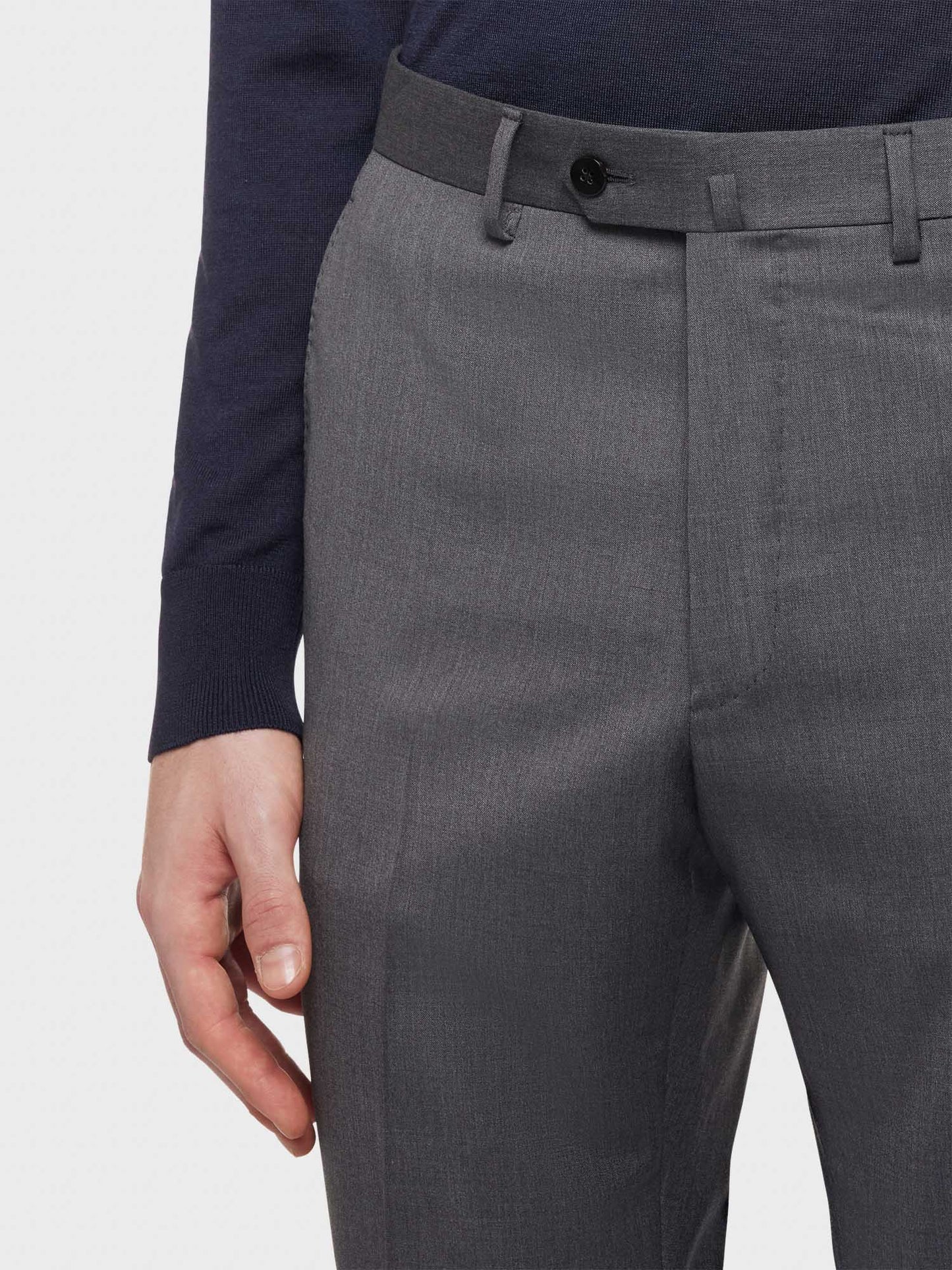 Grey wool trousers