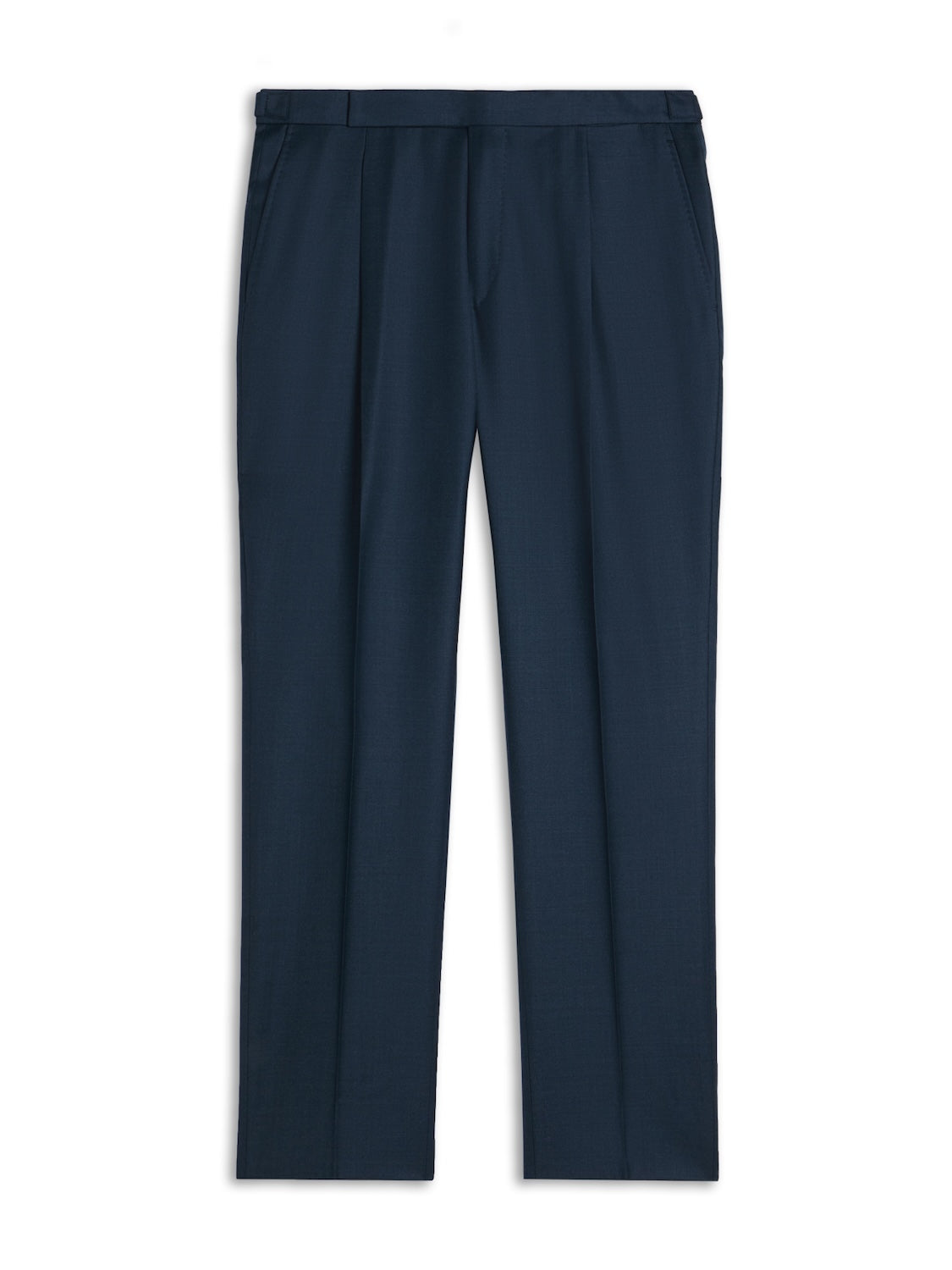 Regular-fit trousers in blue wool