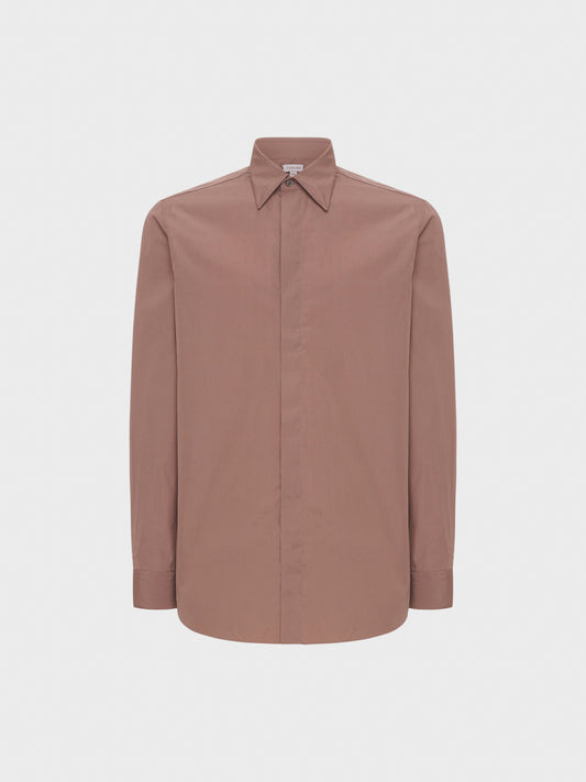 Caruso Menswear Abbigliamento Uomo Camicie Camicia slim in cotone rosa look 2