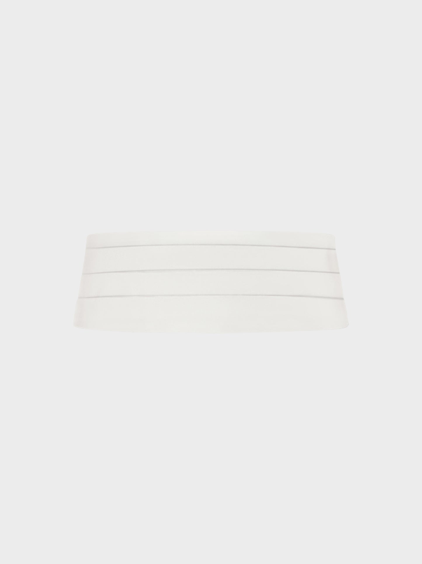 Caruso Menswear Abbigliamento Accessori Uomo Fascia smoking in seta bianco per cerimonie still
