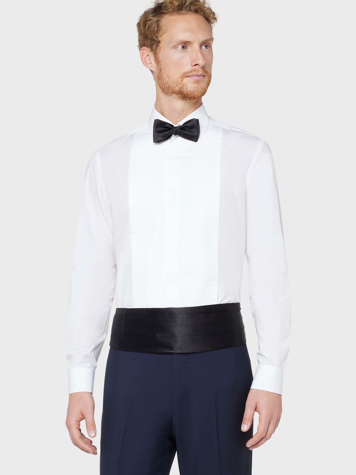Caruso Menswear Abbigliamento Accessori Uomo Fascia smoking in seta nero per cerimonie indossato