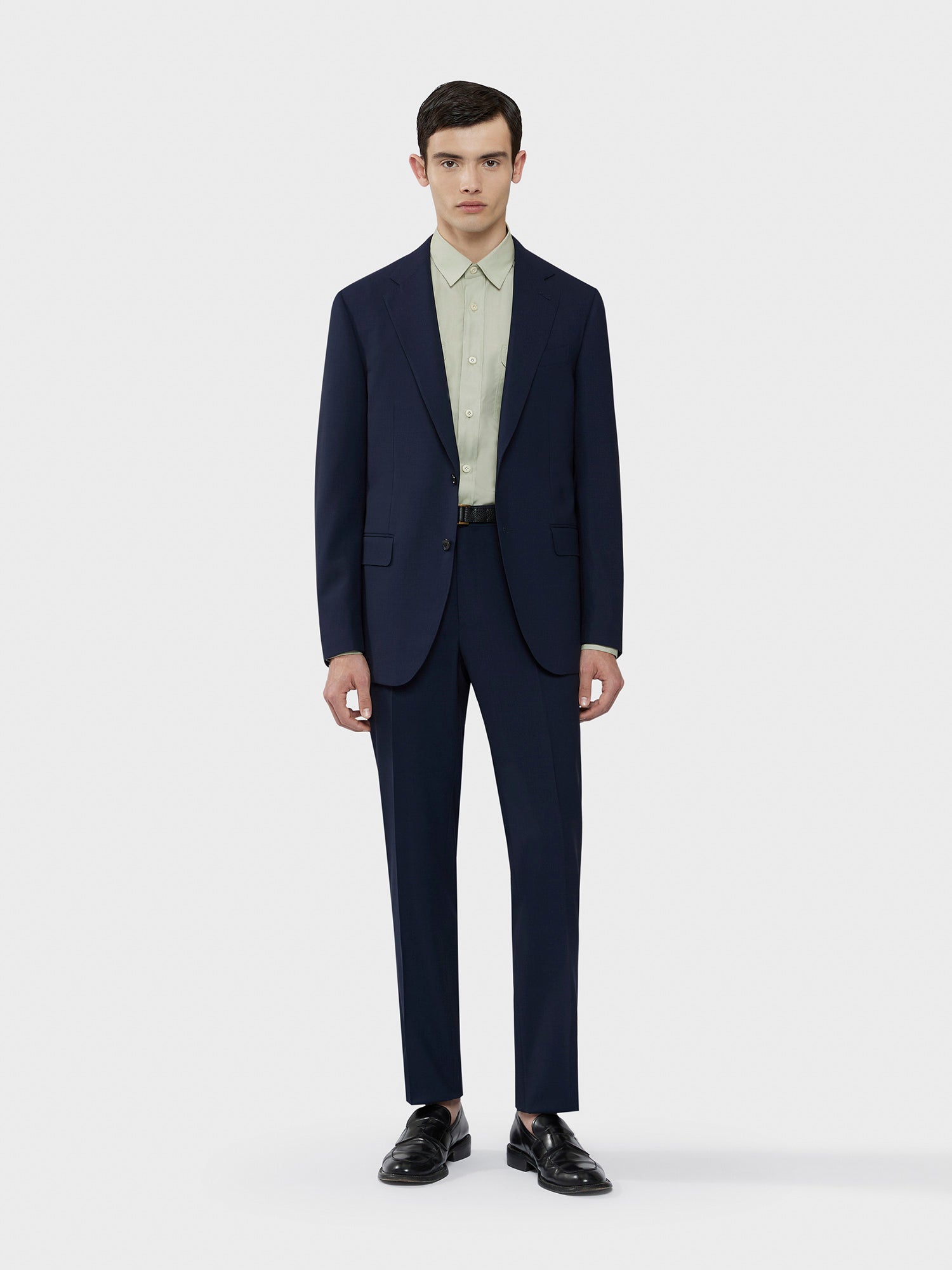 Caruso Menswear Abbigliamento Uomo Abito Norma in tropical di lana blu "Houdini" drop 7R total look