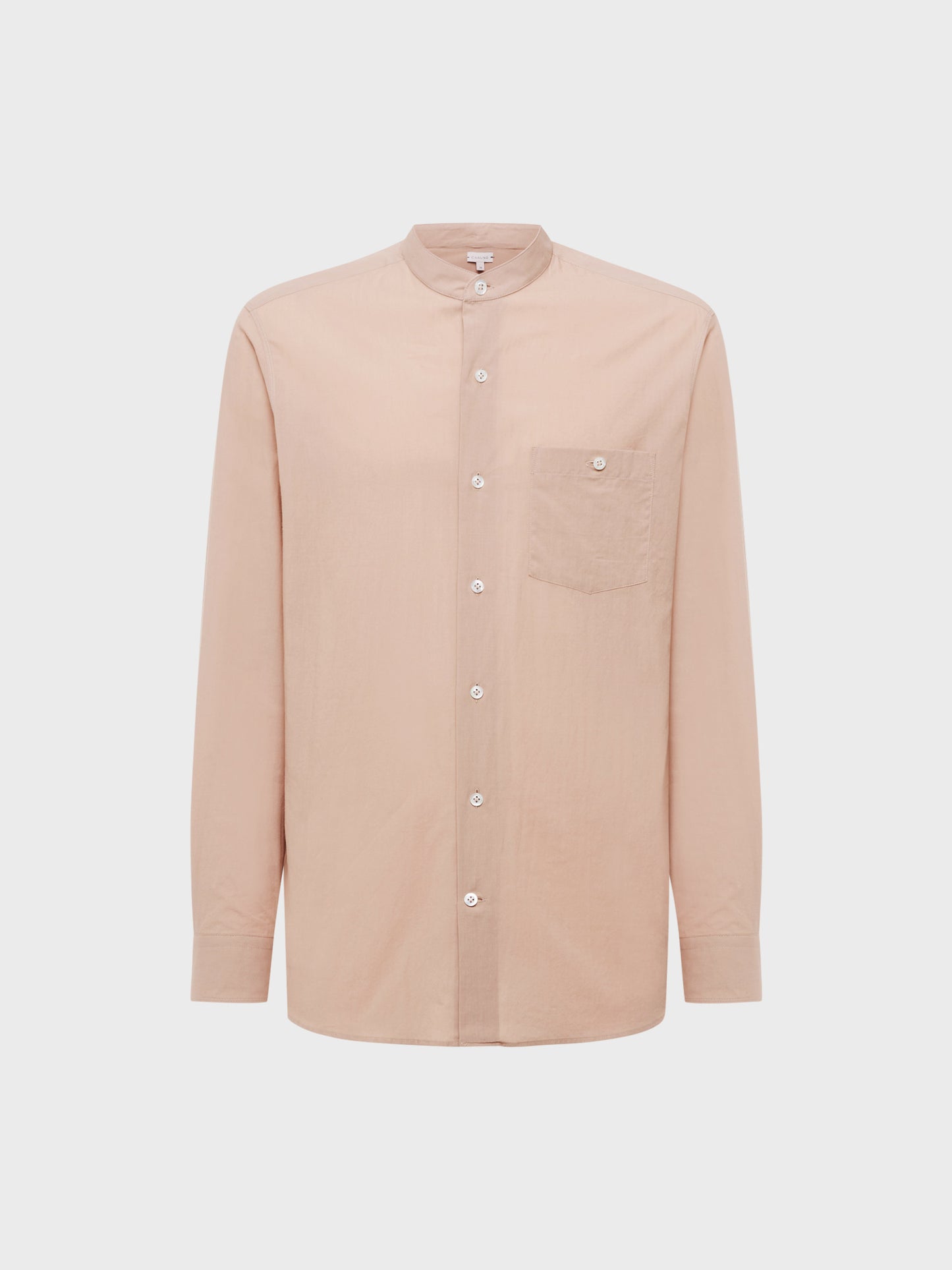 Caruso Menswear Abbigliamento Uomo Camicia Coreana in cotone rosa antico still